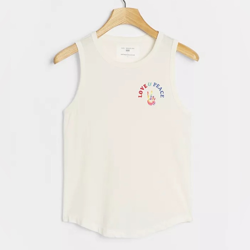 Sol Angeles Love & Peace Graphic tank XS